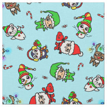 Sweet Kawaii-kerstteken patroon