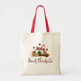 Sweet-kerst Frappuccino Cookie Cinnamon Art Tote Bag