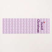 Sweet-kerst-snowflake-hartpatroon Yogamat (Achterkant (horizontaal))
