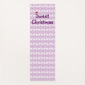Sweet-kerst-snowflake-hartpatroon Yogamat (Voorkant)