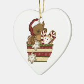 Sweet-kerstBeer Keramisch Ornament (Links)