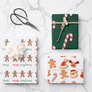 Sweet kerstcadeautjes met onmiddellijke verpakking inpakpapier vel