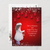 Sweet-kerstkaart voor grootouders briefkaart (Voorkant / Achterkant)