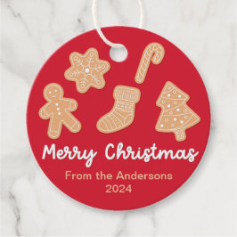 Sweet-kerstkoekjes Bedankjes Labels