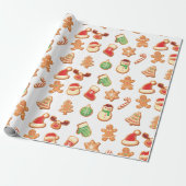 Sweet kerstkoekjes cadeaupapier (Uitgerold)