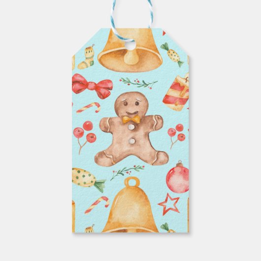 Sweet kerstkoekjes en Snoepjes Cadeaulabel (Achterkant)