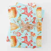 Sweet kerstkoekjes en Snoepjes Inpakpapier Vel (In situ)