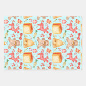 Sweet kerstkoekjes en Snoepjes Inpakpapier Vel (Voorkant)