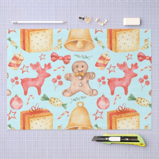 Sweet kerstkoekjes en Snoepjes Tissuepapier (Craft)