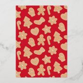 Sweet-kerstkoekjes Folie Uitnodiging (Achterkant)