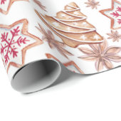 Sweet-kerstkoekjespatroon Cadeaupapier (Rol Hoek)