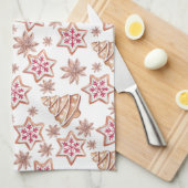 Sweet-kerstkoekjespatroon Theedoek (Quarter Fold)