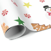 Sweet Kerstmis Cadeaupapier (Rol Hoek)