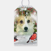 Sweet Kerstmis Corgi Cadeaulabel (Achterkant)