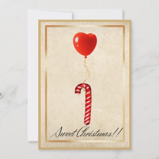 Sweet Kerstmis Kaart (Voorkant)