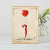 Sweet Kerstmis Kaart (Staand voorkant)