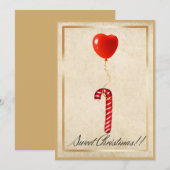 Sweet Kerstmis Kaart (Voorkant / Achterkant)