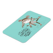 Sweet Kerstmis maakt ijsschaatsen Magneet (Linkerzijde)