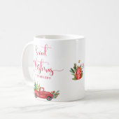 Sweet Kerstmis  Red Truck, Holiday Koffiemok (Voorkant links)
