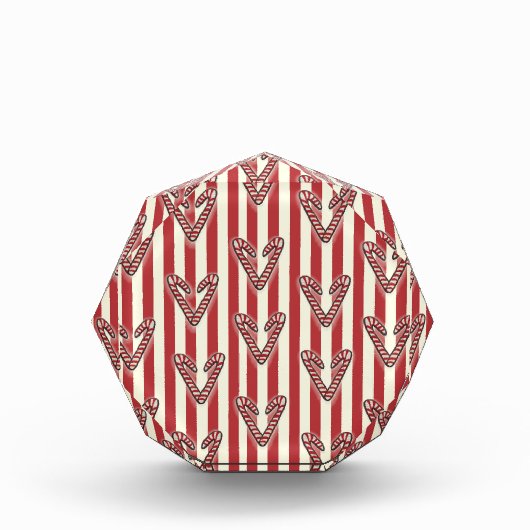 Sweet Kerstmis, rode witte strepen Fotoblokken (Voorkant)