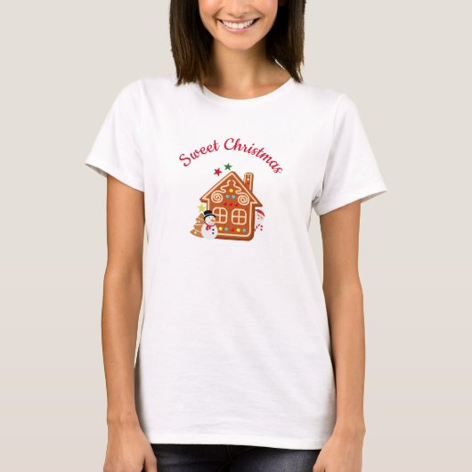 Sweet Kerstmis T-shirt (Voorkant)