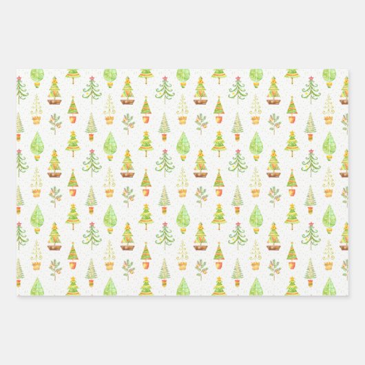 🎄 Sweet kerstpatroon 003 voor kinderen Inpakpapier Vel (Voorkant 3)