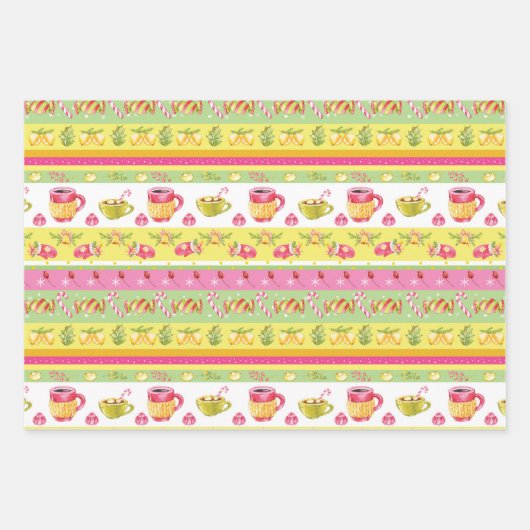 🎄 Sweet kerstpatroon 003 voor kinderen Inpakpapier Vel (Voorkant)