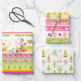 🎄 Sweet kerstpatroon 003 voor kinderen Inpakpapier Vel