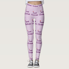 Sweet kerstpatroon leggings