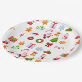 Sweet-kerstpictogramontwerp Papieren Bordje (Gekanteld)