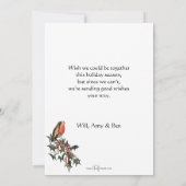 Sweet-kerstRobin op Snowy Window Feestdagenkaart (Achterkant)