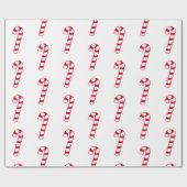 Sweet-kerstrode snoepriet cadeaupapier (Vlak)