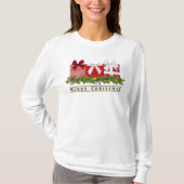 Sweet-kerstroodspeldengeleiders en pijnnaalden t-shirt (Voorkant)
