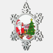 Sweet-kerstsnowflake Tin Sneeuwvlok Ornament (Rechts)