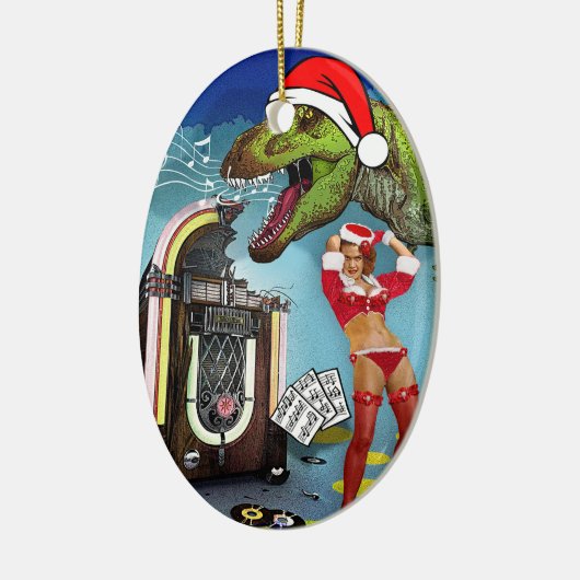 Sweet Kerstsong Keramisch Ornament (Links)