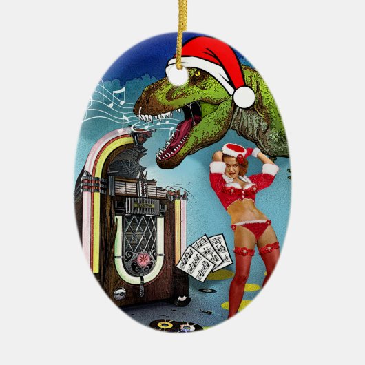 Sweet Kerstsong Keramisch Ornament (Voorkant)