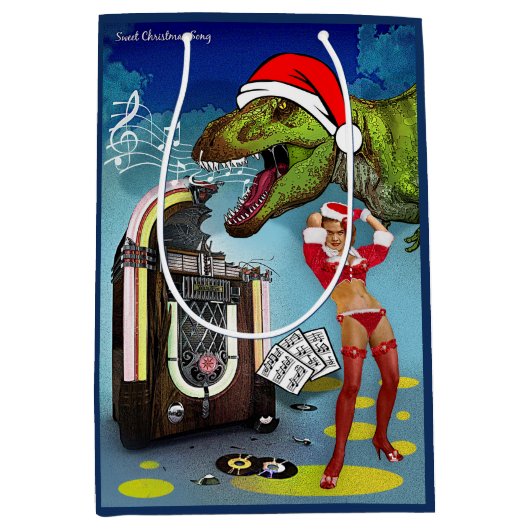 Sweet Kerstsong Medium Cadeauzakje (Voorkant)