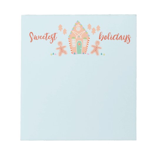 Sweet kerstvakantiebakjes Gingerbrood Notitieblok (Voorkant)