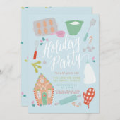 Sweet kerstvakantiebakjes kaart (Voorkant / Achterkant)