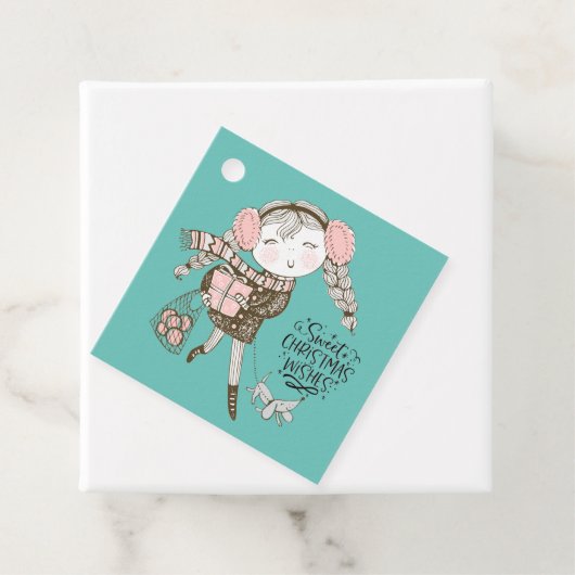 Sweet kerstwijn bedankjes labels (In situ)