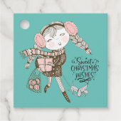 Sweet kerstwijn bedankjes labels (Voorkant)