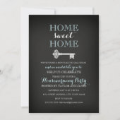 Sweet Key Chalkboard Housewarming Invite Kaart (Voorkant)