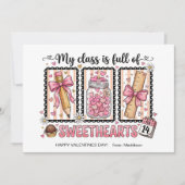 Sweet Kids Classroom Valentines Day Notitiekaartje (Voorkant)