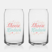 Sweet Kindness Matters Typography Blikvorm Glas (Achterkant)