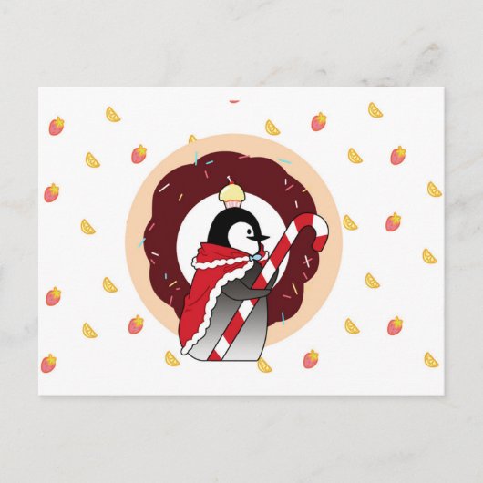 Sweet King Penguins Briefkaart (Voorkant)
