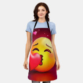 Sweet Kiss Heart Emoji Schort (Gedragen)