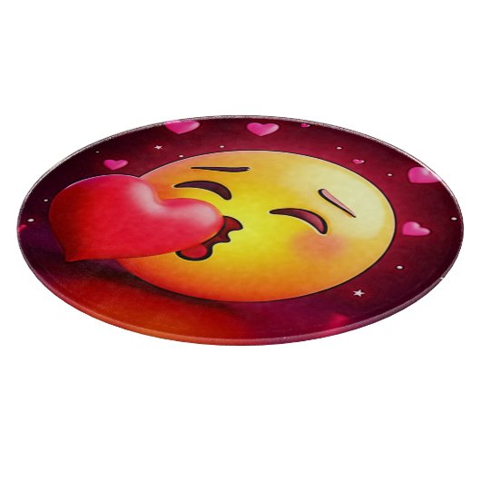 Sweet Kiss Heart Emoji Snijplank (Hoek)