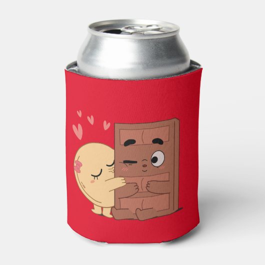 Sweet Kisses Choco Pannenkoek Valentijns Koppels L Blikjeskoeler (Blikje Voorkant)