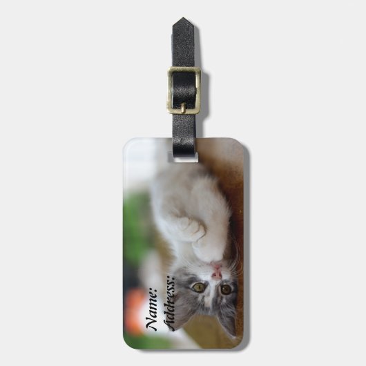 Sweet Kitten Bagagelabel (Voorkant verticaal)
