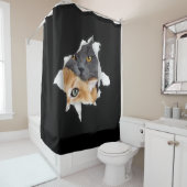 Sweet Kitten Couple | Funny Cat Lover Gift Douchegordijn (In situ)